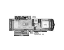2022 Grand Design Reflection 150 295RL Fifth Wheel at Greeneway RV Sales & Service STOCK# 10857A Floor plan Image