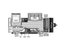 2024 Grand Design Imagine XLS 24SDE Travel Trailer at Greeneway RV Sales & Service STOCK# 11019 Floor plan Image