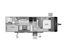 2024 Grand Design Transcend Xplor 247BH Travel Trailer at Greeneway RV Sales & Service STOCK# 11133 Floor plan Image