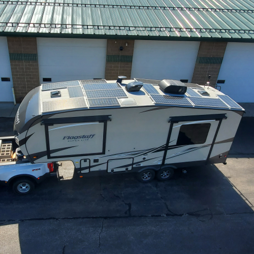 An RV with Solar Panel Upgrades