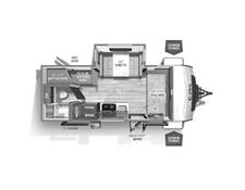 2022 Flagstaff E-Pro 20BHS Travel Trailer at Greeneway RV Sales & Service STOCK# 10077 Floor plan Image