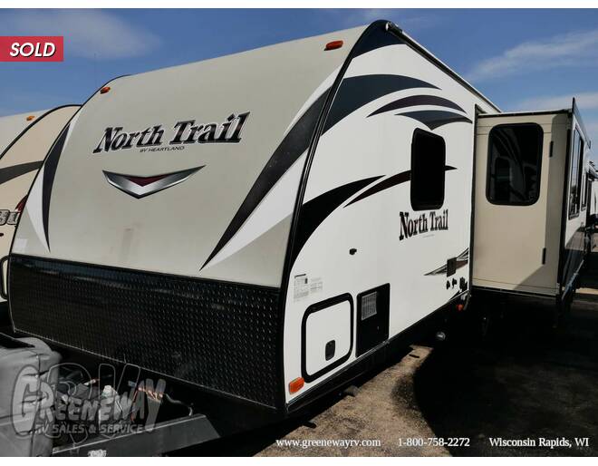 2015 Heartland North Trail Ultra-Lite 26LRSS Travel Trailer at Greeneway RV Sales & Service STOCK# 10140B Photo 2