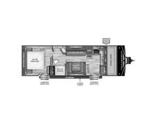 2022 Grand Design Transcend Xplor 255FK Travel Trailer at Greeneway RV Sales & Service STOCK# 10618 Floor plan Image