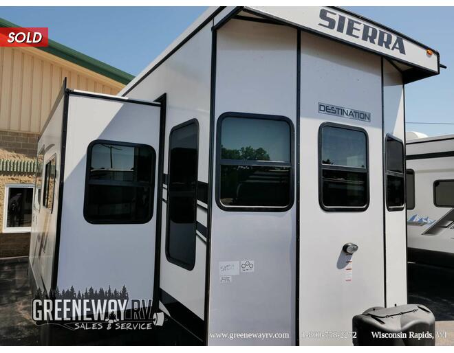 2022 Sierra Destination Trailer 401FLX Travel Trailer at Greeneway RV Sales & Service STOCK# 10668 Exterior Photo