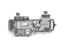 2023 Flagstaff Super Lite 29RLBS Travel Trailer at Greeneway RV Sales & Service STOCK# 10708 Floor plan Image