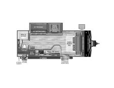 2023 Grand Design Transcend Xplor 235BH Travel Trailer at Greeneway RV Sales & Service STOCK# 10757 Floor plan Image