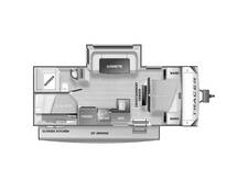 2021 Prime Time Tracer 24DBS Travel Trailer at Greeneway RV Sales & Service STOCK# 10828A Floor plan Image