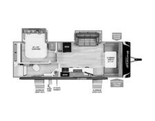 2024 Grand Design Imagine XLS 24BSE Travel Trailer at Greeneway RV Sales & Service STOCK# 11020 Floor plan Image
