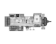 2024 Grand Design Reflection 315RLTS Travel Trailer at Greeneway RV Sales & Service STOCK# 11041 Floor plan Image