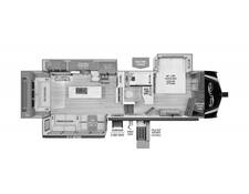 2024 Grand Design Solitude 310GK Fifth Wheel at Greeneway RV Sales & Service STOCK# 11056 Floor plan Image