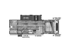 2022 KZ Connect 261RB Travel Trailer at Greeneway RV Sales & Service STOCK# 10902A Floor plan Image