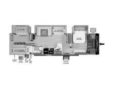 2024 Grand Design Transcend Xplor 331BH Travel Trailer at Greeneway RV Sales & Service STOCK# 11124 Floor plan Image