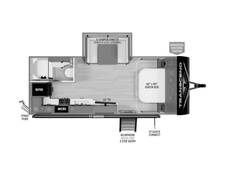 2024 Grand Design Transcend Xplor 200MK Travel Trailer at Greeneway RV Sales & Service STOCK# 11126 Floor plan Image